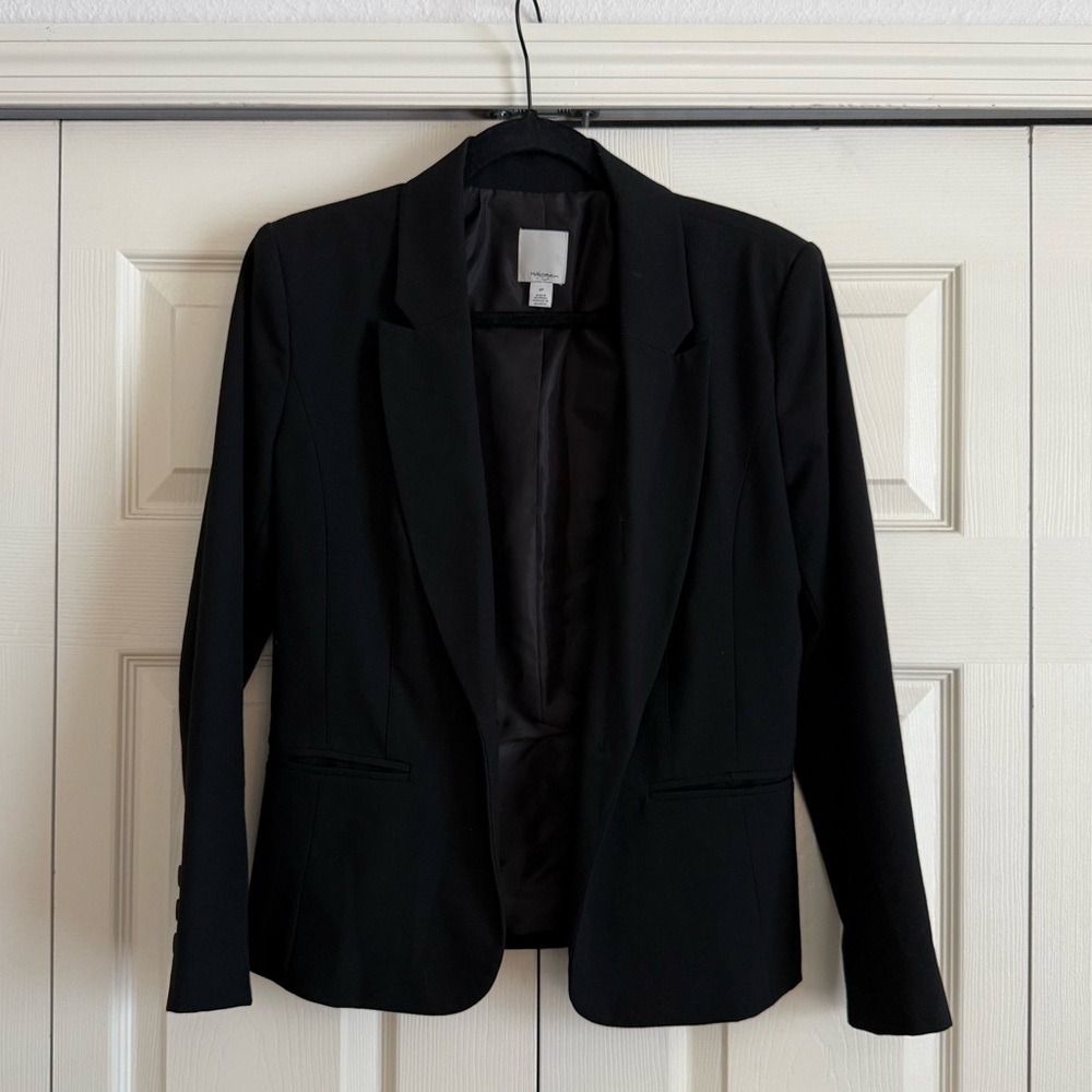 Halogen Classic Black Blazer PETITE